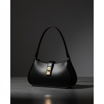 Noir Classic Shoulder Bag