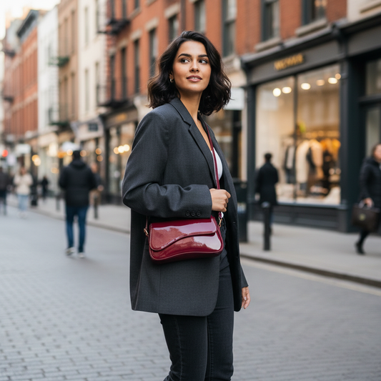 Ruby Pleated Shoulder Bag