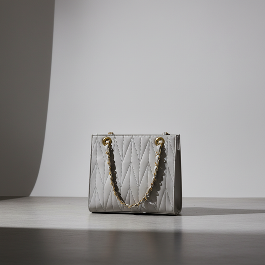 Luna Grey Quilted Bag