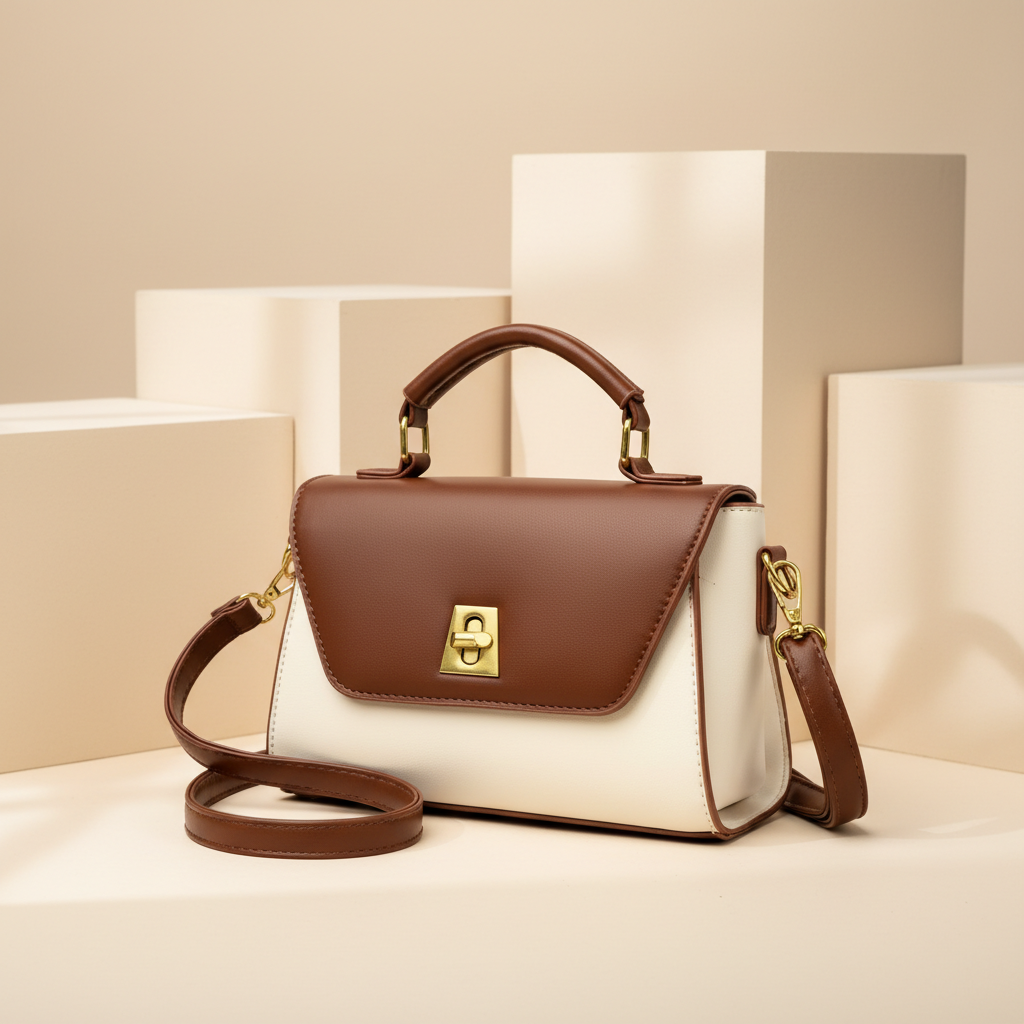 Nova Two-Tone Flap Bag