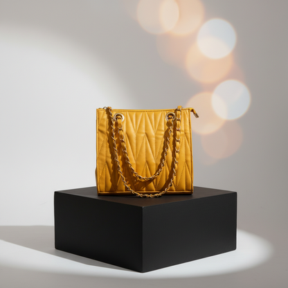 Mustard Luxe Shoulder Bag