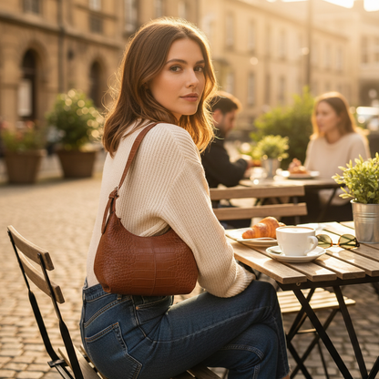 Bella Croc Shoulder Bag