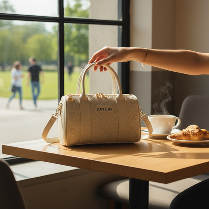 Catlin Cream Barrel Bag