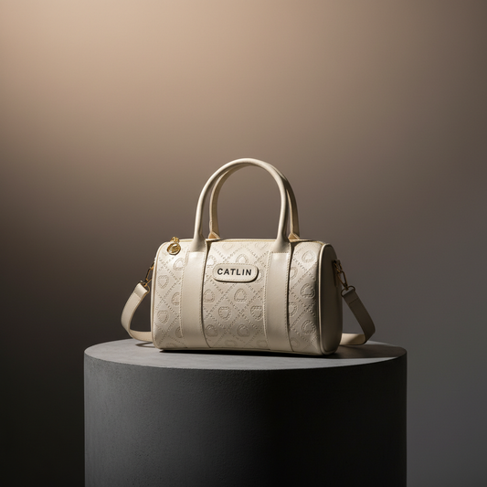 Catlin Cream Barrel Bag